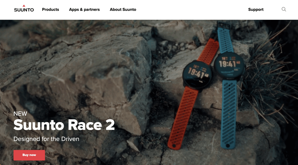 Suunto homepage